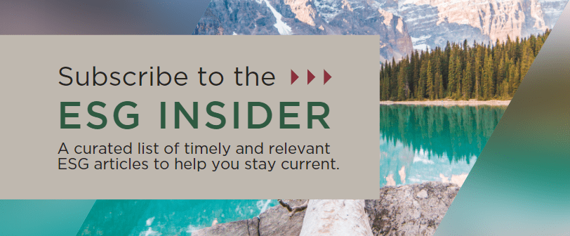Subscribe to ESG INSIDER